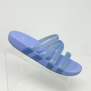 Crocs Splash Glossy Strappy Slide Sandals Womens Purple Lilac Slip On Size 10